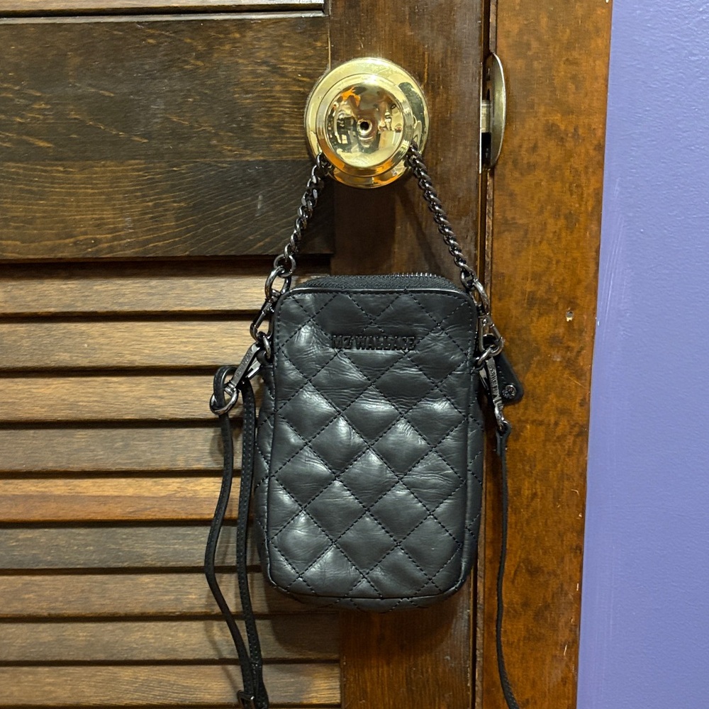 Mz Wallace leather micro Crosby